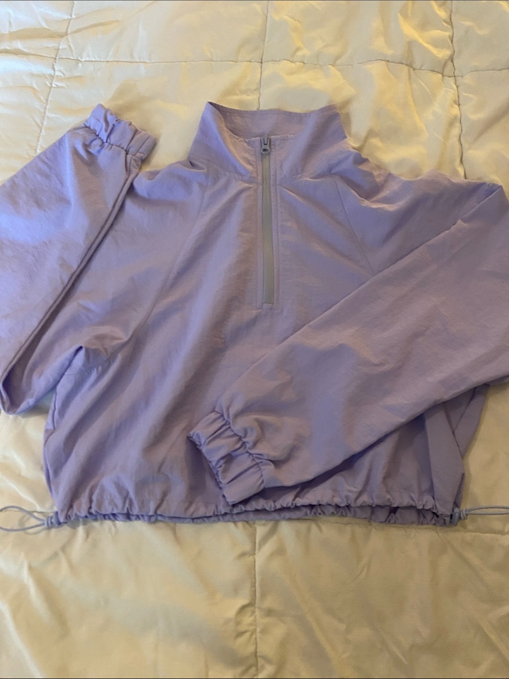 alo Lavender 1/4  Zip-Up Jacket